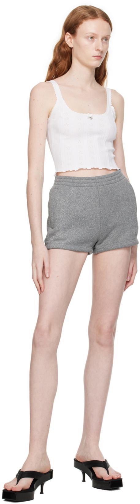 ALEXANDER WANG T T By Alexander Wang 'running' Shorts In Gray