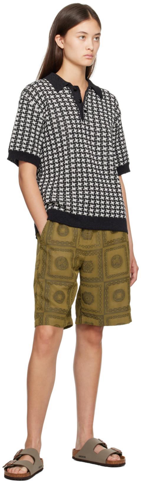 NEEDLES Khaki Graphic Shorts In A-olive