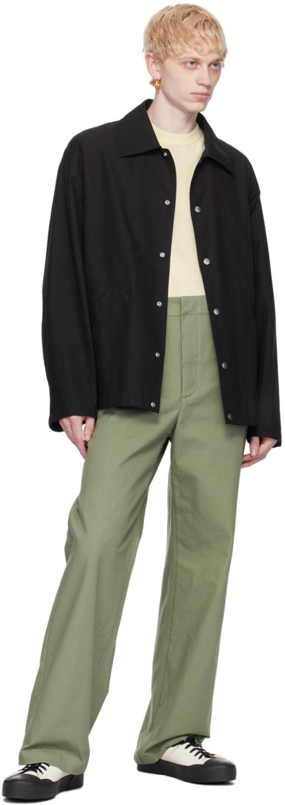 JIL SANDER Black Virgin Wool Felt Shirt Jacket