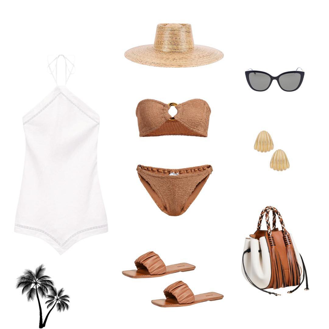 LACK OF COLOR Palma Wide Boater In Straw