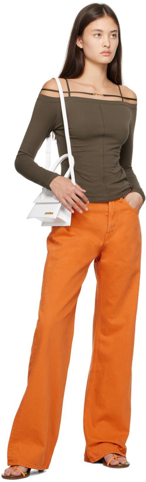 JACQUEMUS Women Le Grand Chiquito Leather Handbag In Multicolor