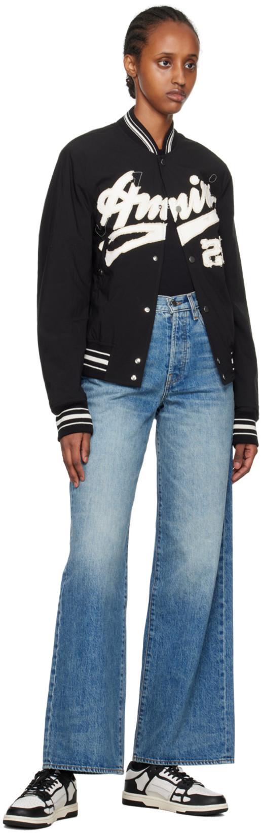 AMIRI Skel Bicolor Leather Low-top Sneakers In White