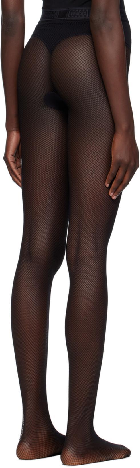 WOLFORD Seamless Cotton Crew Neck Body In Black