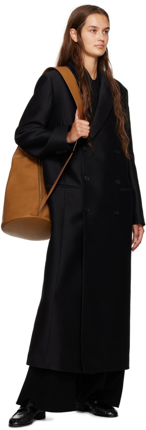 THE ROW Gala High-rise Wide-leg Cady Pants In Black