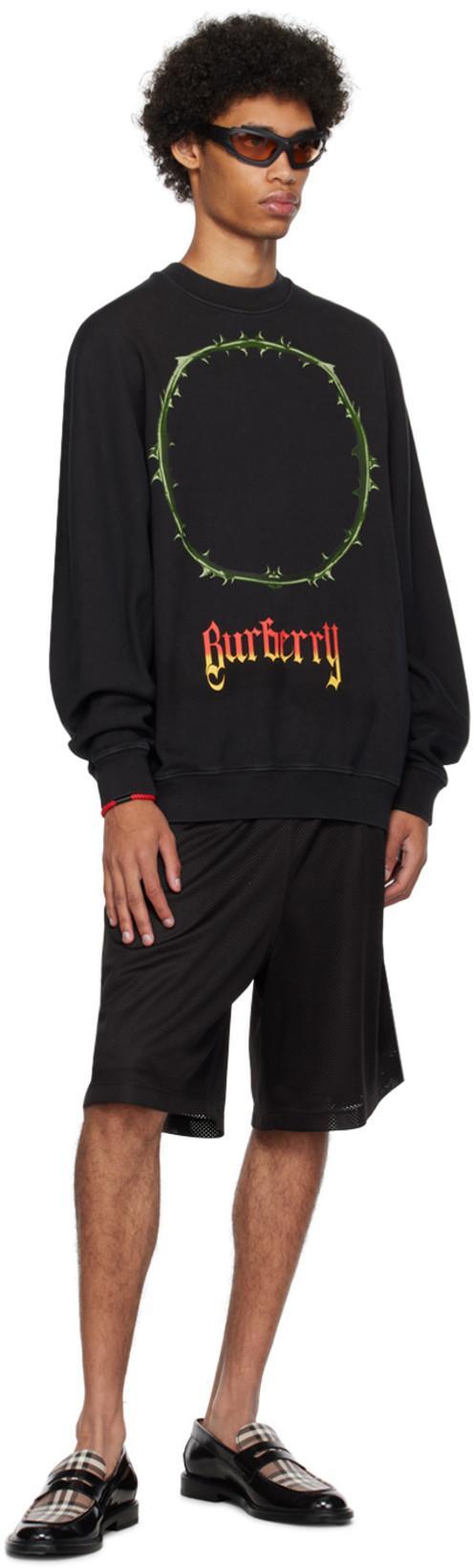 BURBERRY Vintage Check-print Leather Loafers In Black