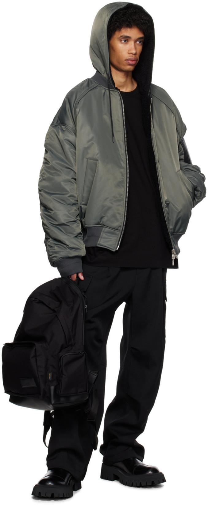 BALENCIAGA Tractor Bootie L20 Leather Boots In Black