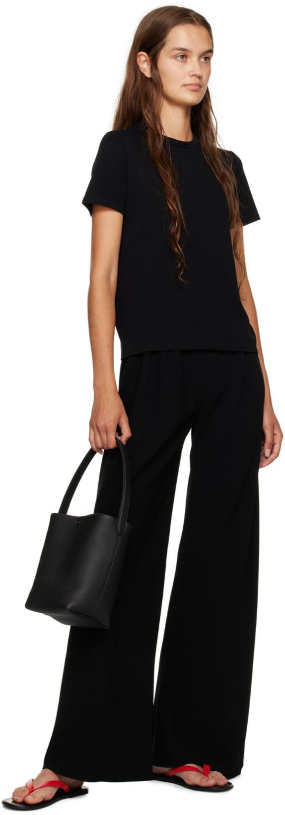 THE ROW Gala High-rise Wide-leg Cady Pants In Black