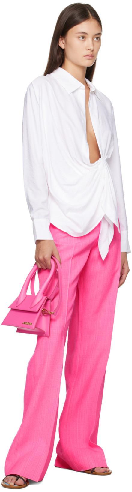 JACQUEMUS Le Chiquito Noeud Bag In Pink