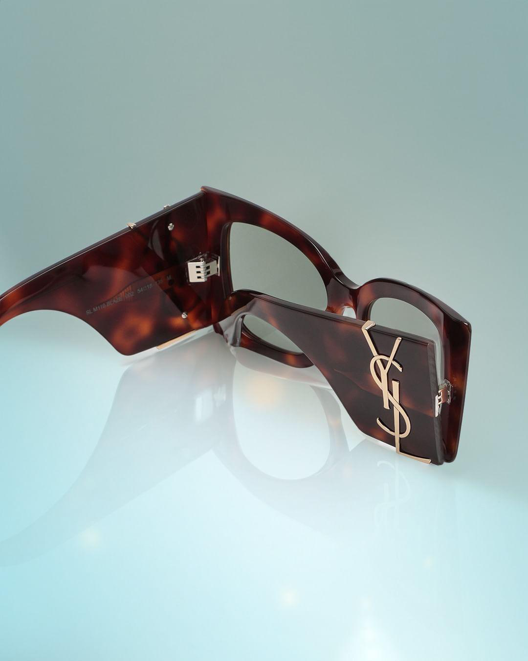 SAINT LAURENT Blaze Oversized Cat-eye Sunglasses In Black