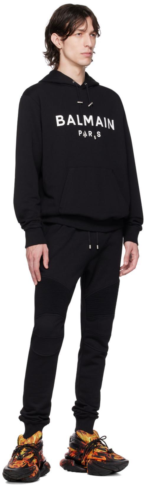 BALMAIN Round Neck Sweatshirt In Black