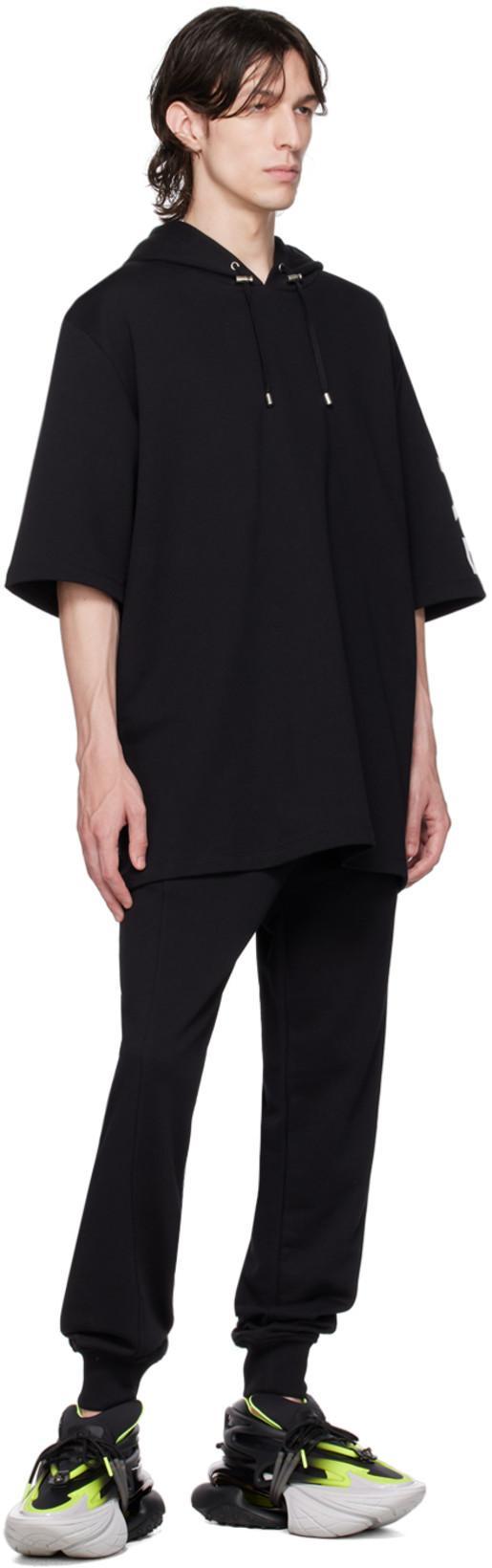 BALMAIN Printed T-shirt - Straight Fit In Black