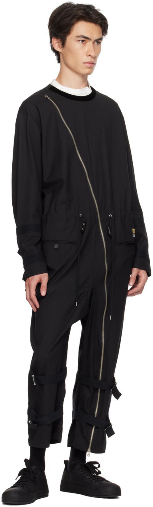 YOHJI YAMAMOTO Drop-shoulder Long-sleeved Cotton T-shirt In White