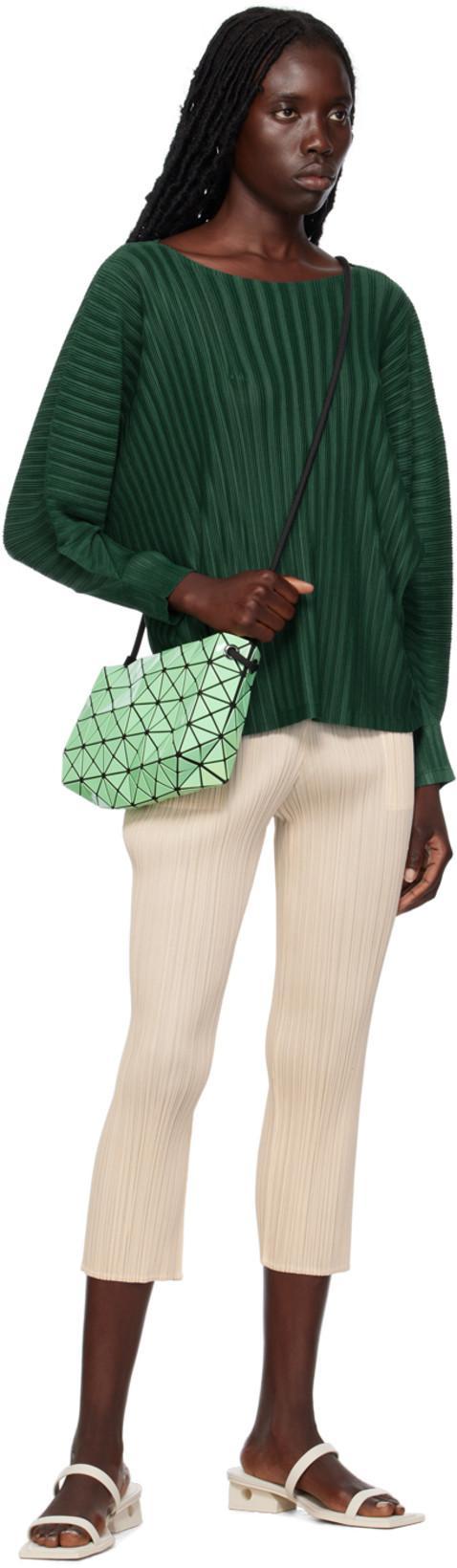 BAO BAO ISSEY MIYAKE Green Loop Shoulder Bag In 61 Pistachio Green