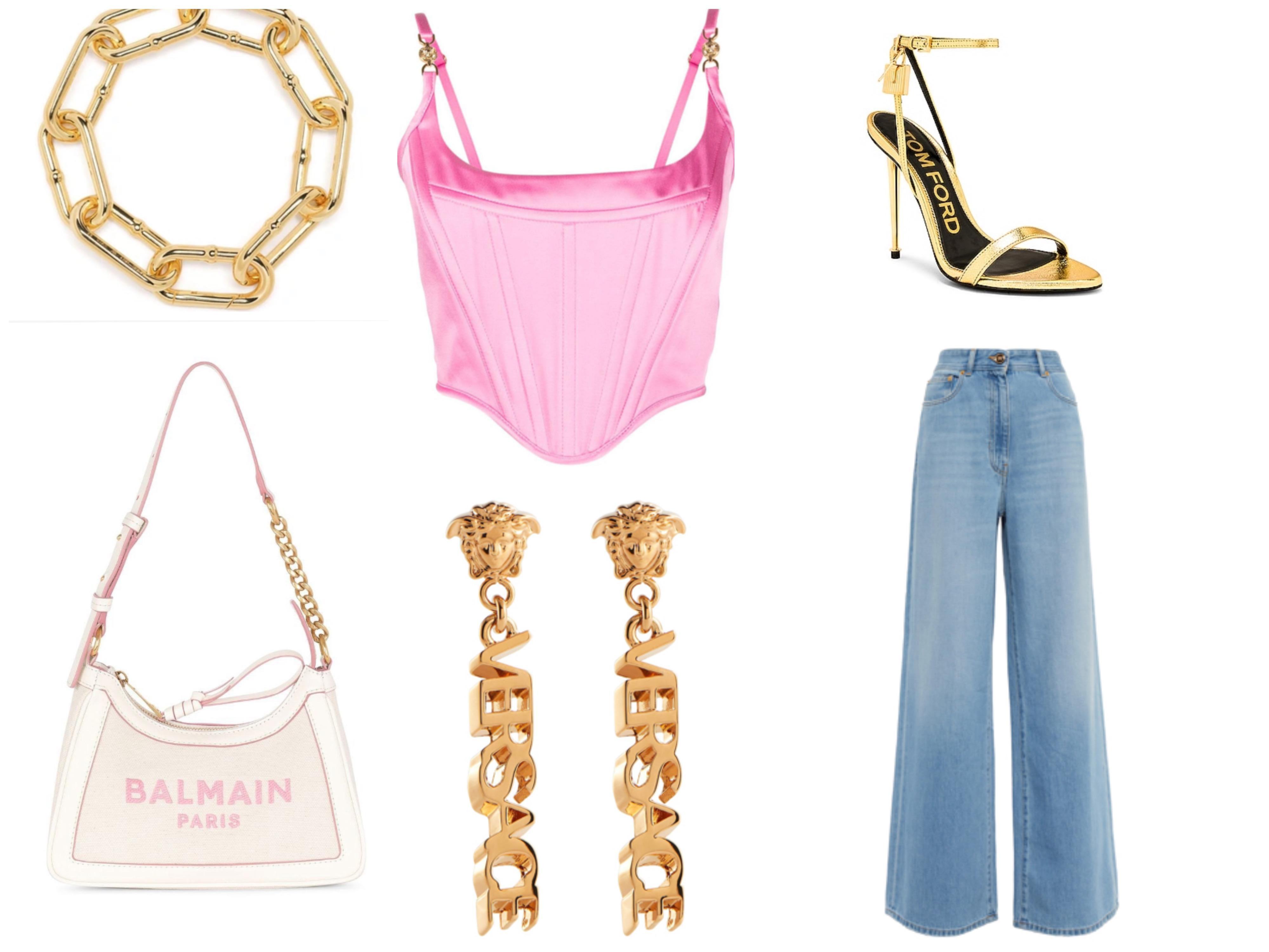 TOM FORD Padlock Naked Metallic Pointy Toe Sandal In 1y004 Gold