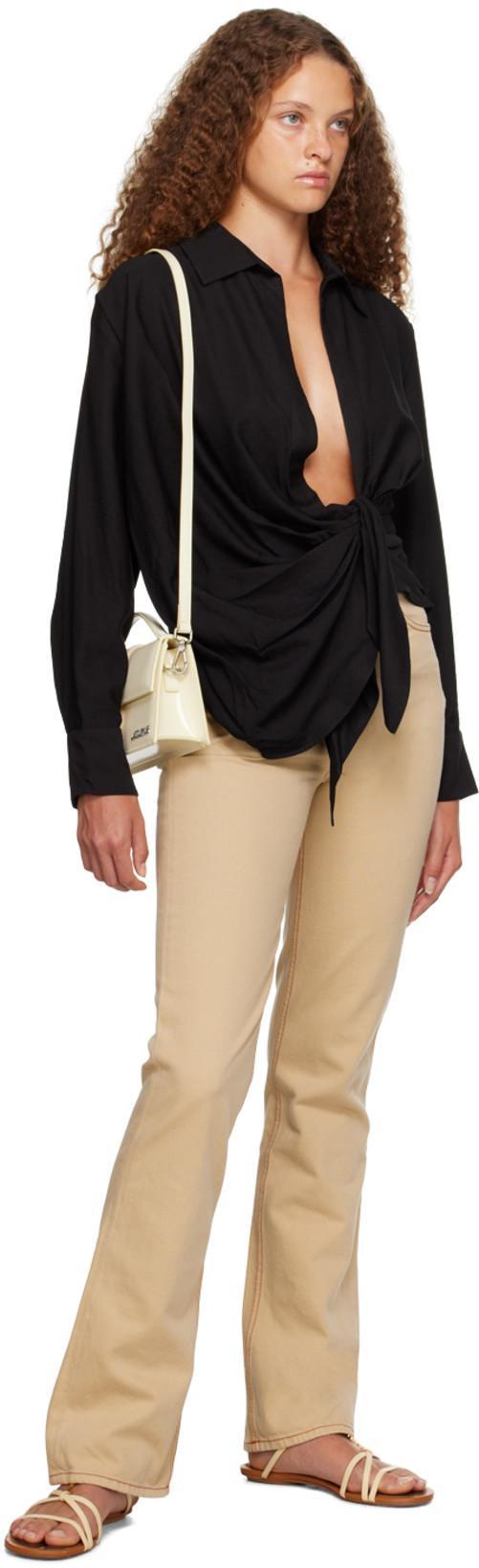 JACQUEMUS Black La Chemise Bahia Long-sleeve Shirt