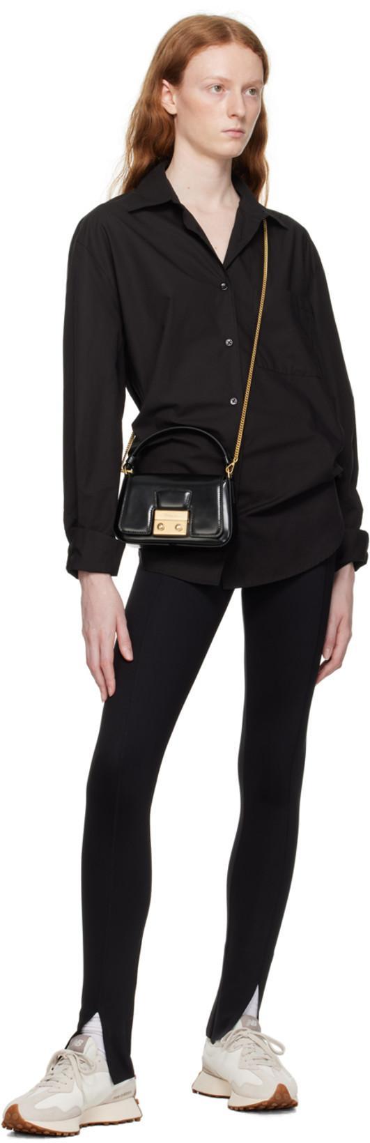 WOLFORD Ribbed Seamless Leggings Elastic Waistband In Black