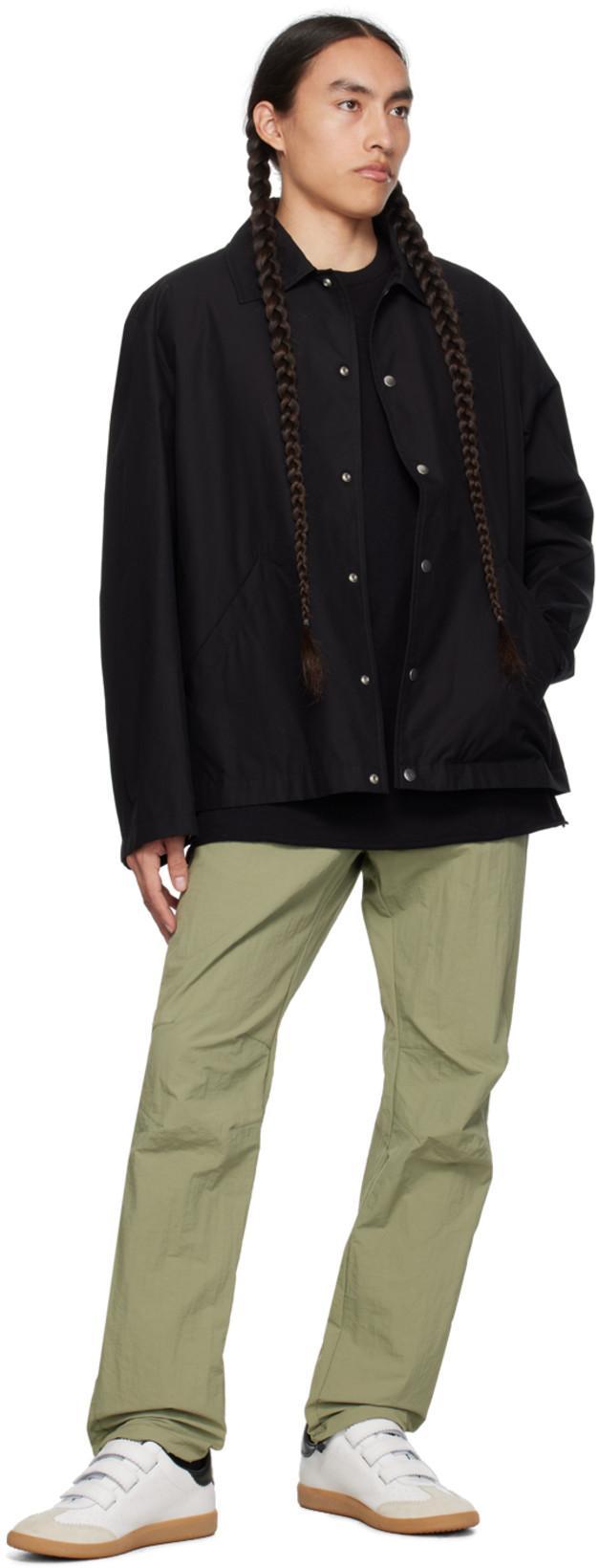 JIL SANDER Black Virgin Wool Felt Shirt Jacket