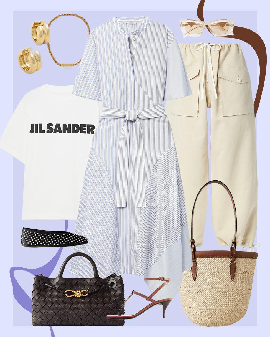 MAGDA BUTRYM Satin Ballerina Flats With In Black