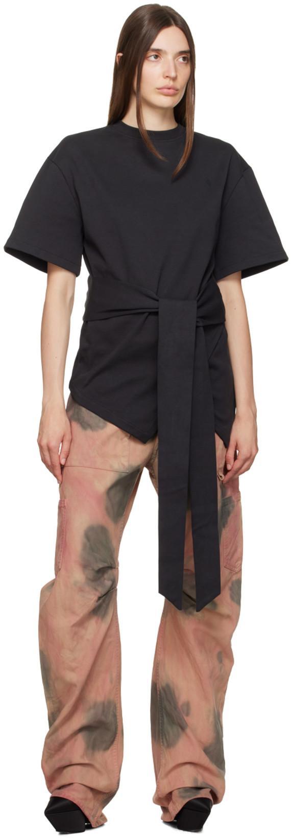 ATTICO Black Mabel T-shirt In 100 Black