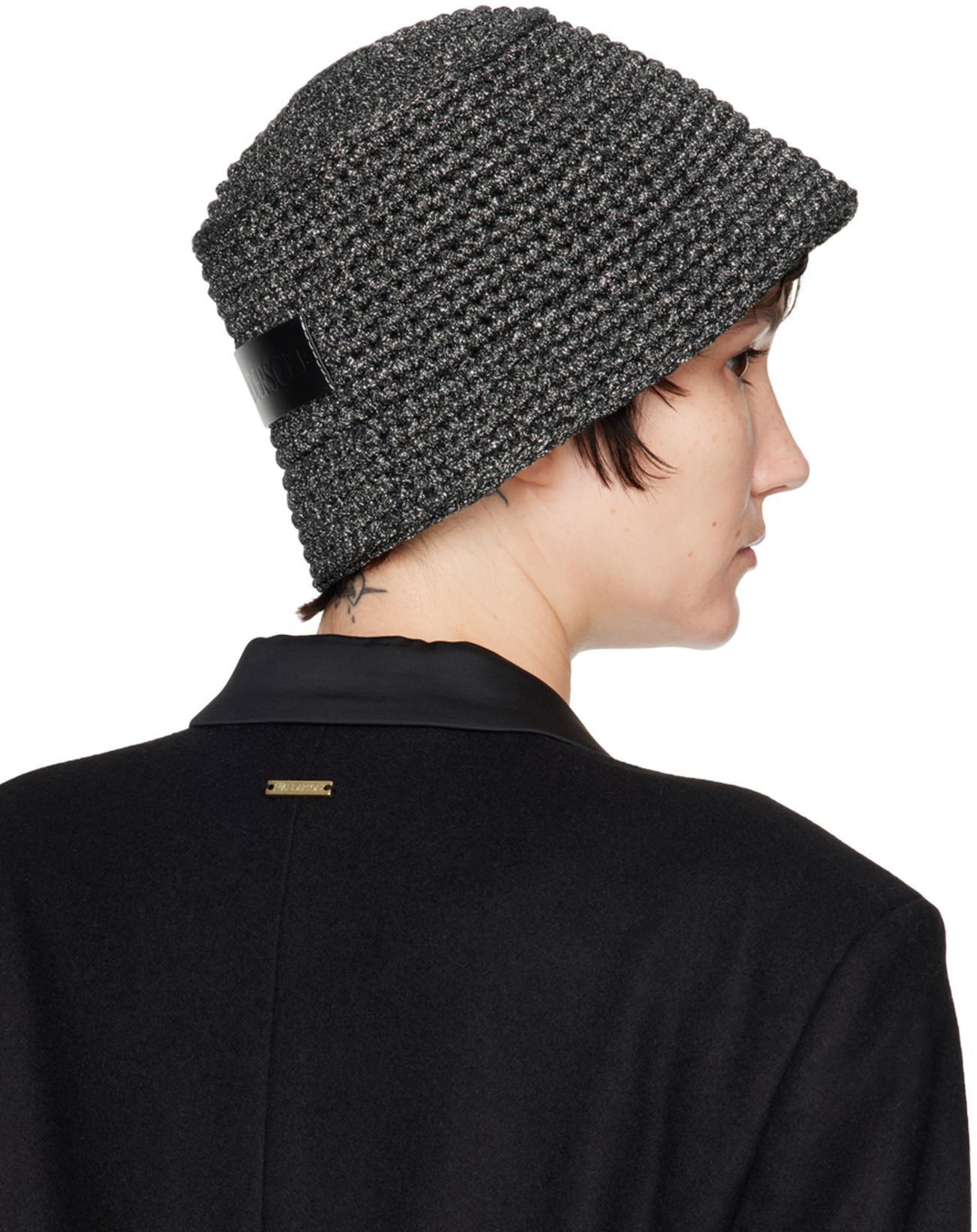 JW ANDERSON Cutout Lurex Knit Asymmetric Mini Dress In Silver