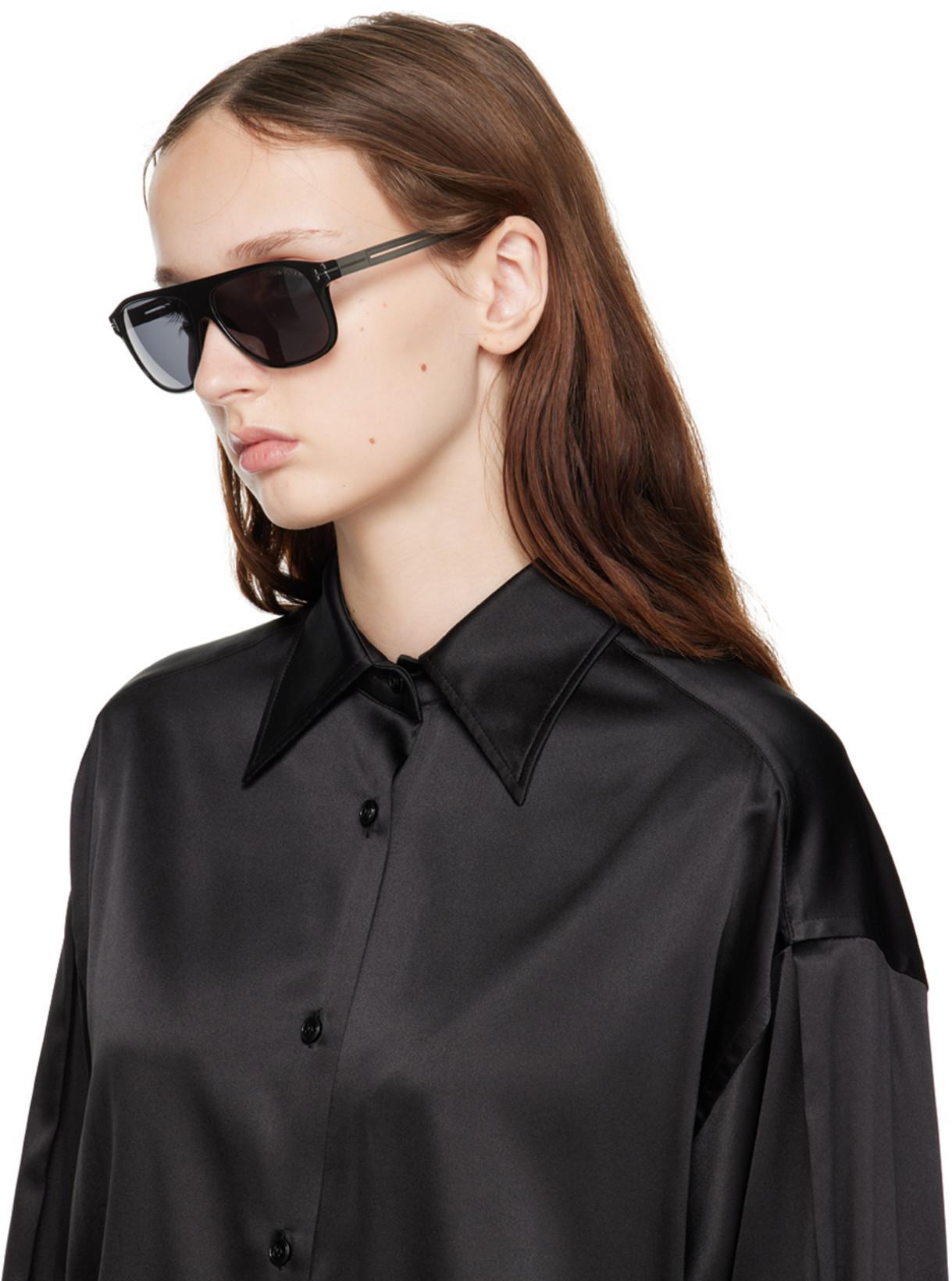 TOM FORD Stretch Silk Satin Relaxed Fit Shirt Clothing In Black