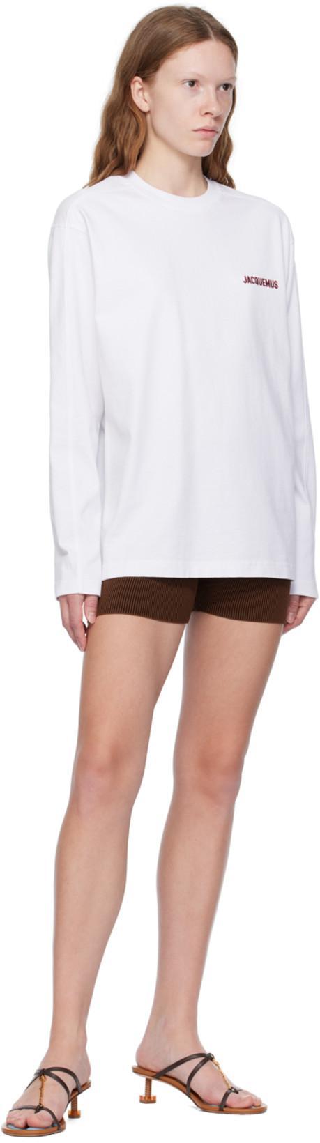 JACQUEMUS Ladies Brown Le Short Pralu Knitted Shorts In Red