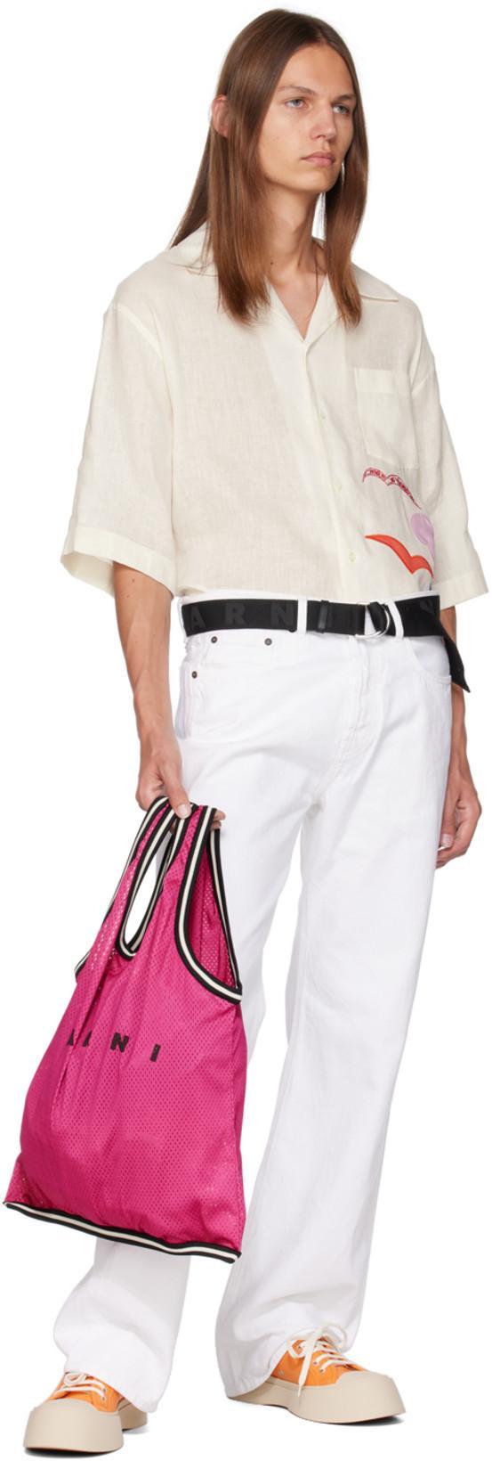 JACQUEMUS White Le Chouchou 'le De Nîmes Suno' Jeans