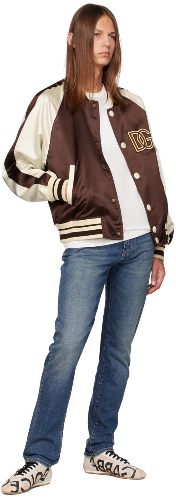 DOLCE & GABBANA Black Slim-fit Jeans In S9001 Combined Colou