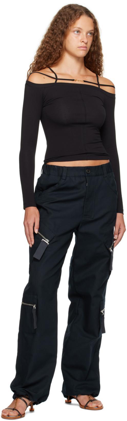 JACQUEMUS Open Toe Brown Sandals In Multicolor