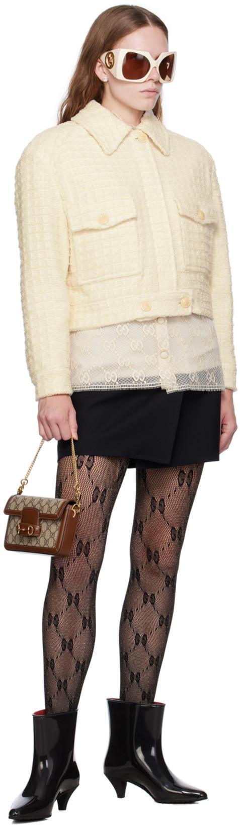 GUCCI Button-up Crepe Skirt In Black