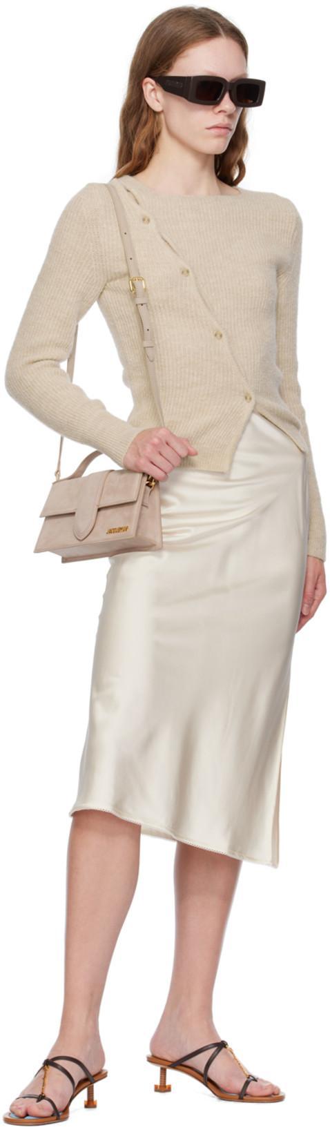 JACQUEMUS Open Toe Brown Sandals In Multicolor