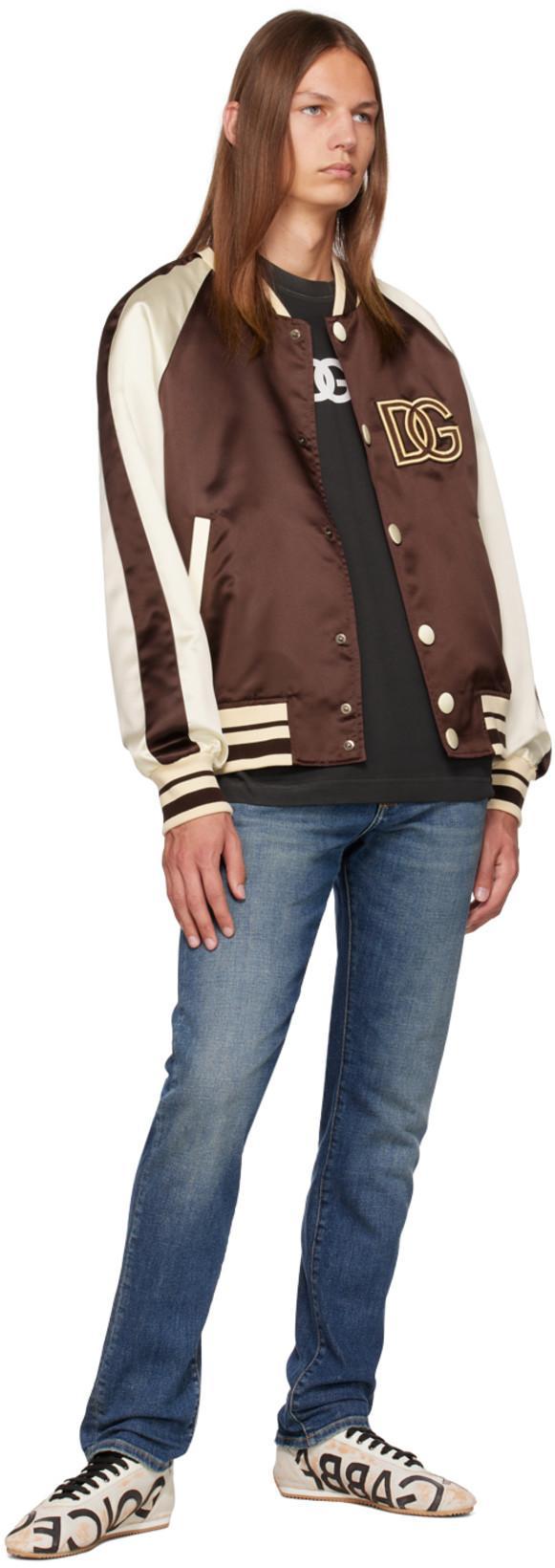 DOLCE & GABBANA Black Slim-fit Jeans In S9001 Combined Colou