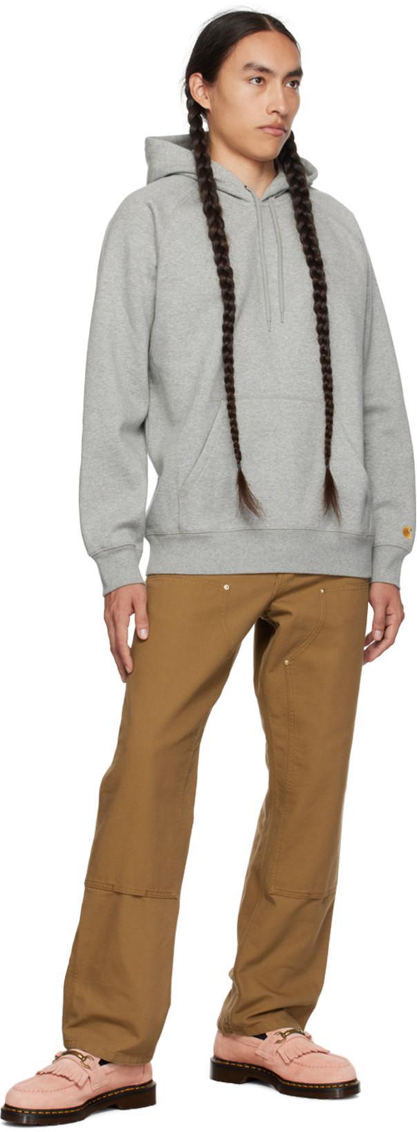 CARHARTT Hooded Chase Sweatshirt Heather Grey In Gray