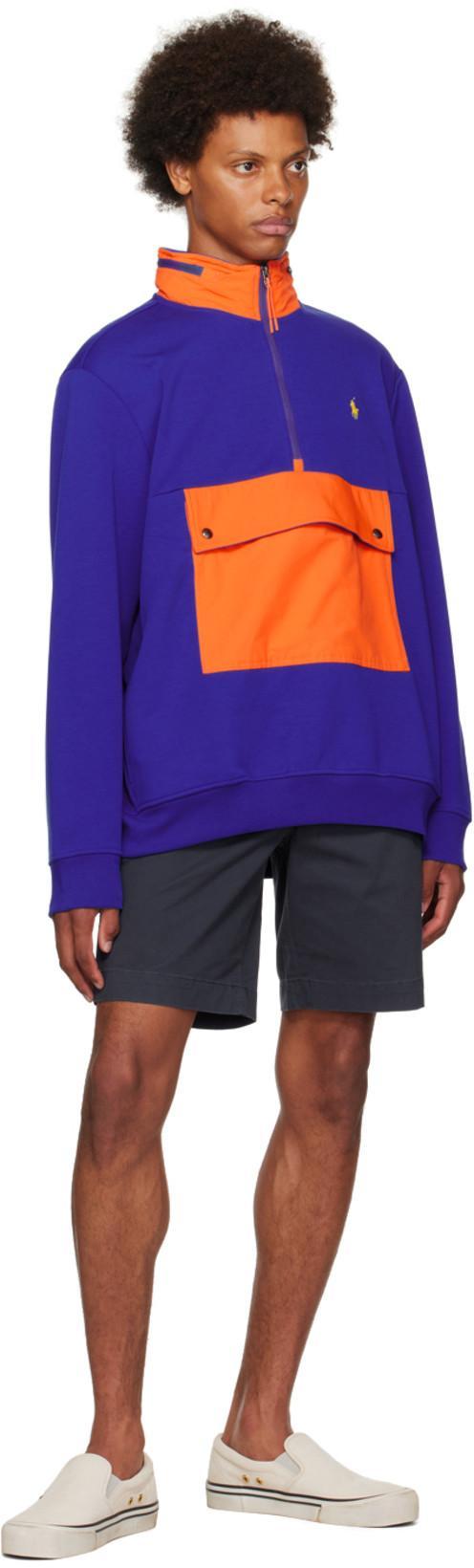 POLO RALPH LAUREN Mens Slim Fit Chino Shorts In Navy In Blue