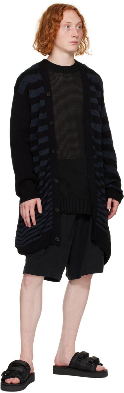 SUICOKE Black Moto-po Sandals