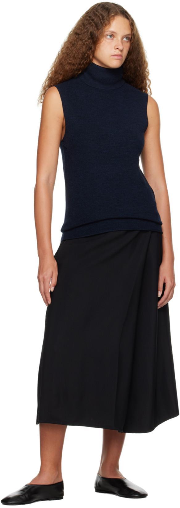 MARK KENLY DOMINO TAN STUDIO Navy Kelly Turtleneck In Midnight