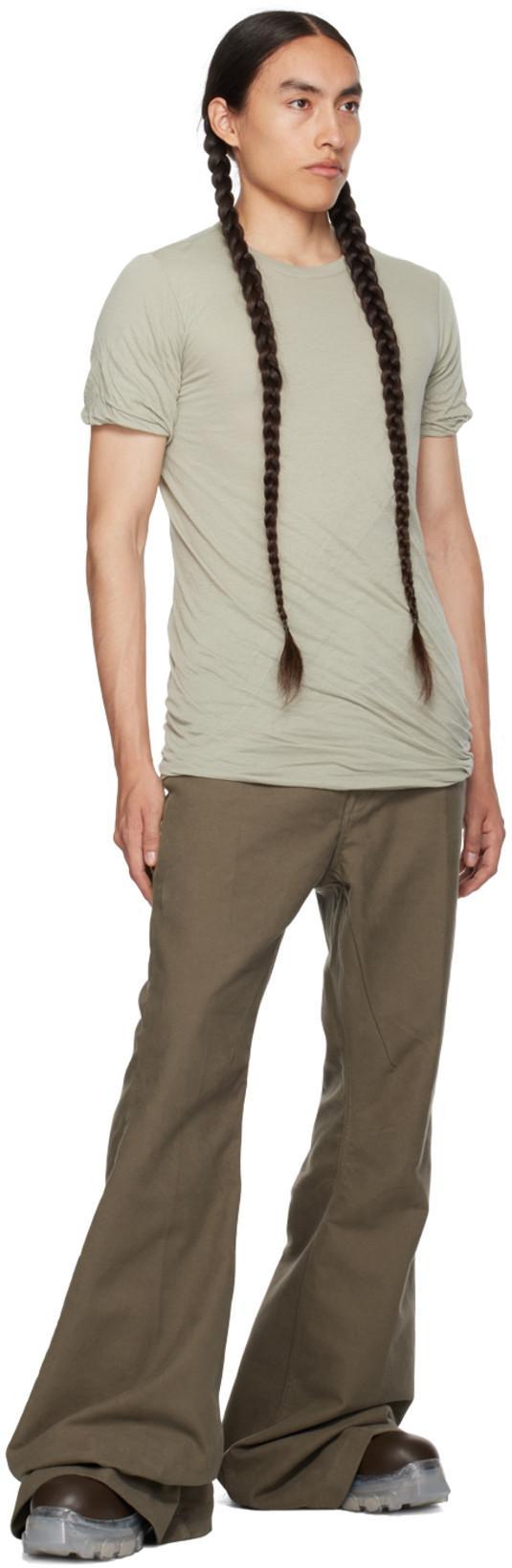 RICK OWENS Off-white Double T-shirt In 08 Pearl