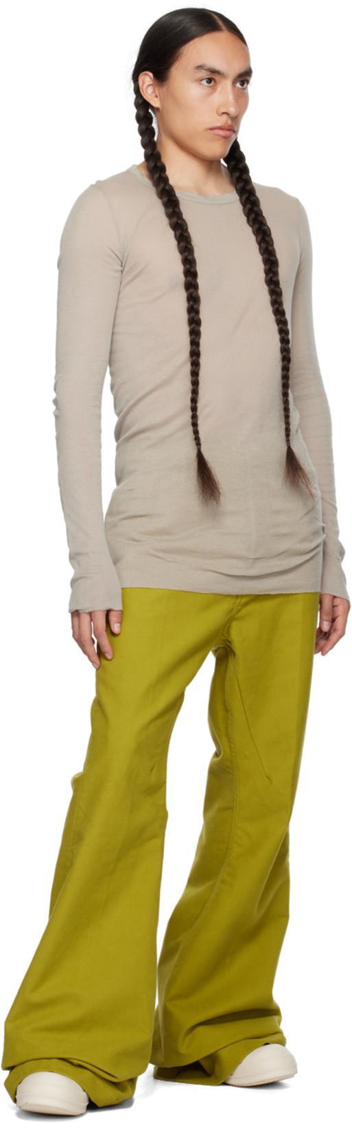 RICK OWENS Yellow Bolan Jeans In 32 Acid
