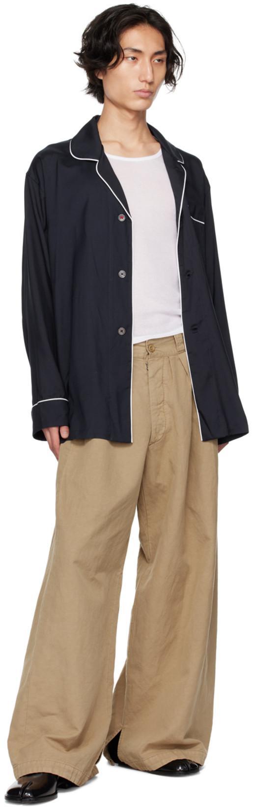 MAISON MARGIELA Black Tabi Moccasin