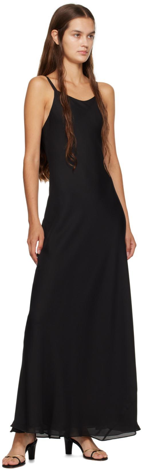 MARYAM NASSIR ZADEH Black Georgie Maxi Dress In 1135 Black