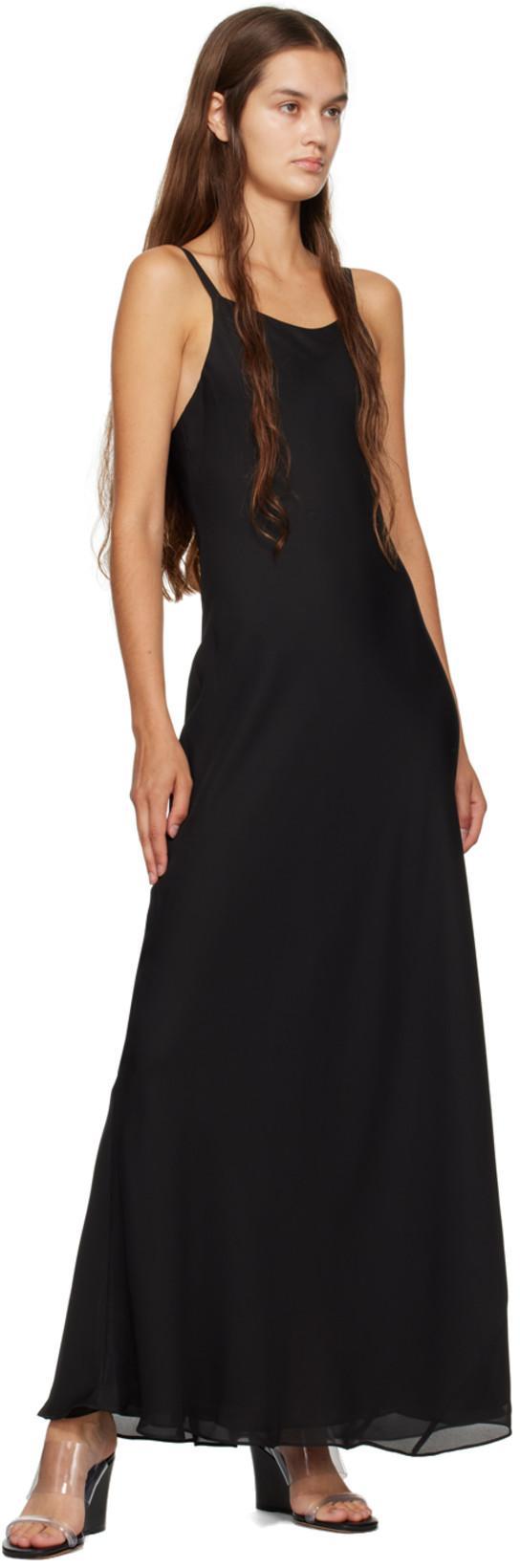 MARYAM NASSIR ZADEH Black Georgie Maxi Dress In 1135 Black