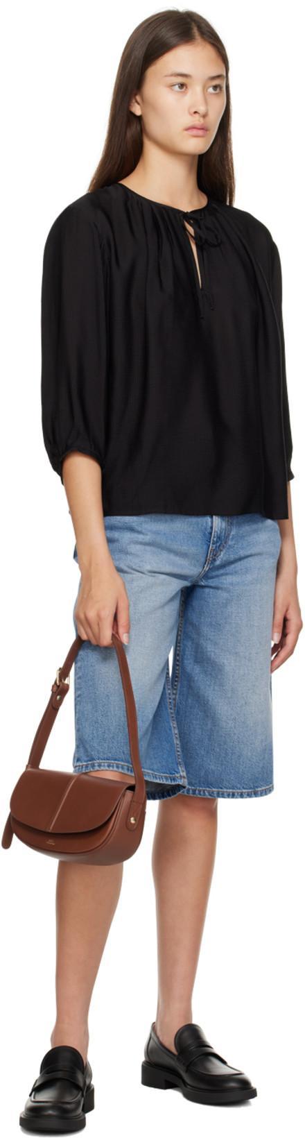 GIANVITO ROSSI Harris Penny Leather Loafer In Black