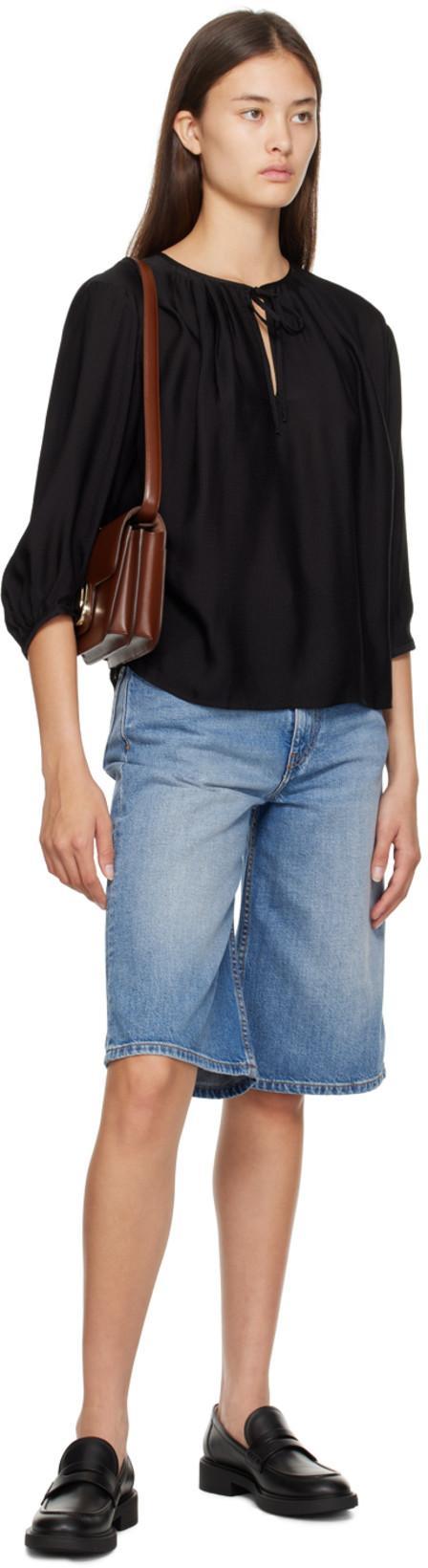 GIANVITO ROSSI Harris Penny Leather Loafer In Black