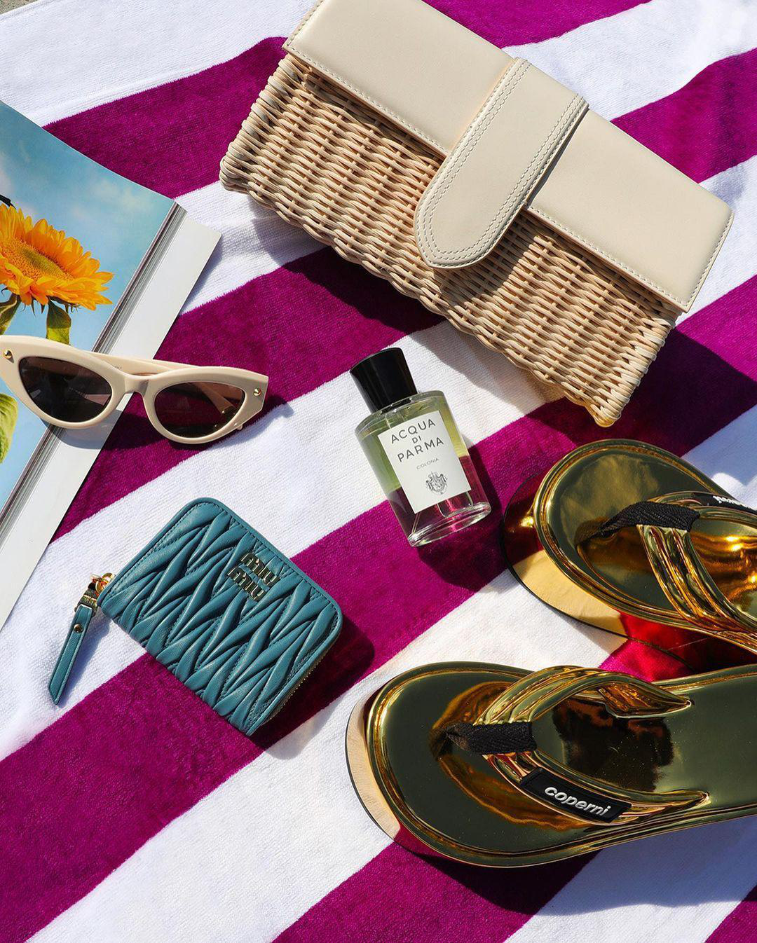 JACQUEMUS Off-white Le Raphia 'le Bambino Long Osier' Bag