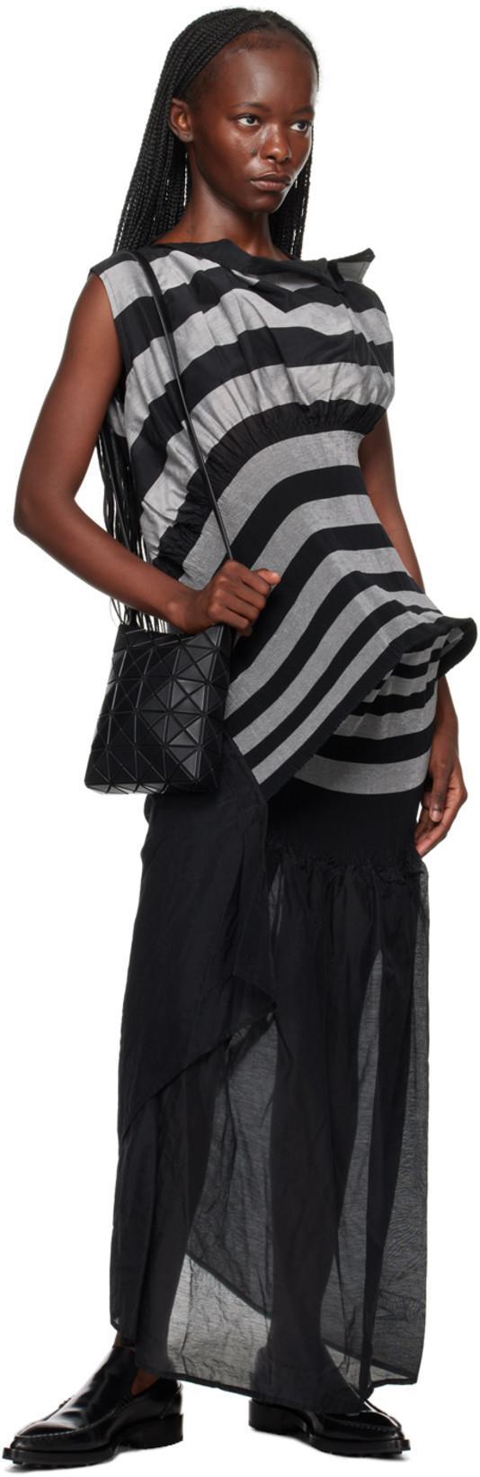 BAO BAO ISSEY MIYAKE Lucent Geometric-pattern Shoulder Bag In Matte Black