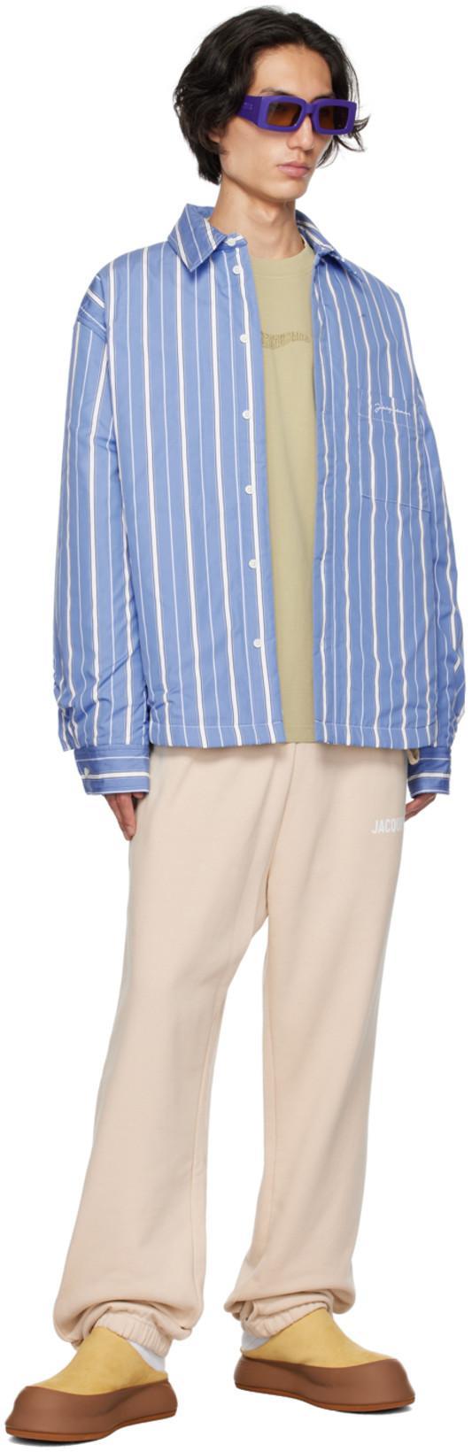 JACQUEMUS Mens Light Beige Le Jogging Tapered-leg Organic Cotton-jersey Jogging Bottoms