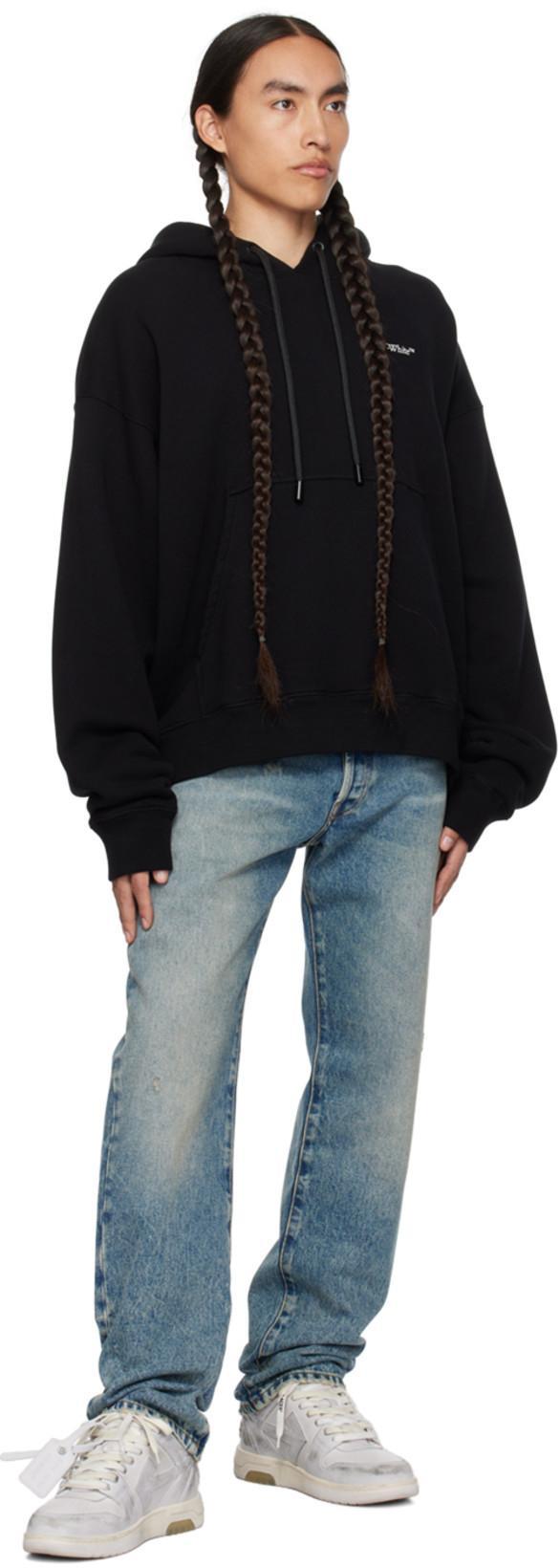 OFF-WHITE Off White Off White Knitted Hoodie In Black