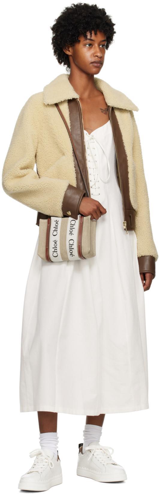 CHLOÉ Lauren Logo Pull-tab Sneakers In White