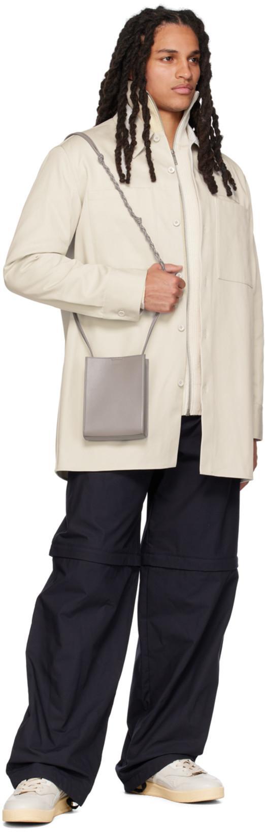 JIL SANDER Long-sleeved Rib Cardigan In Nude