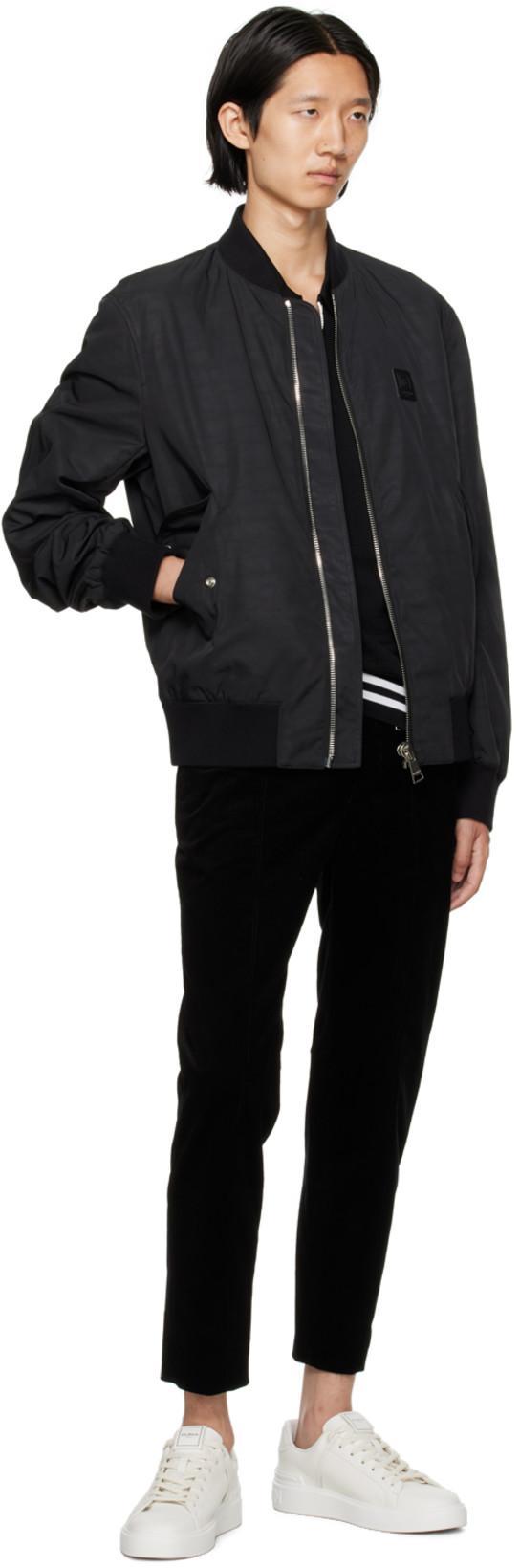 BALMAIN B-court White Low Top Sneakers With Logo Patch On The Tongue In Leather Man In Multi